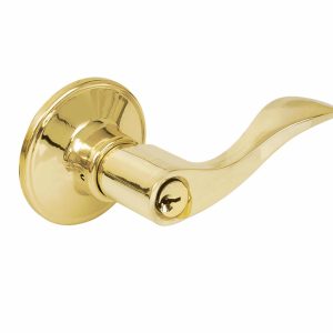 Manija Tubular Tipo Aspen Lock LA130B Laton Brillante