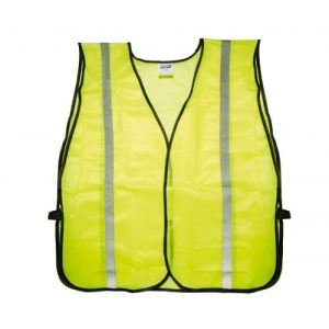 Chaleco de seguridad de malla de poliéster de alta visibilidad amarillo unitalla Foy 144171
