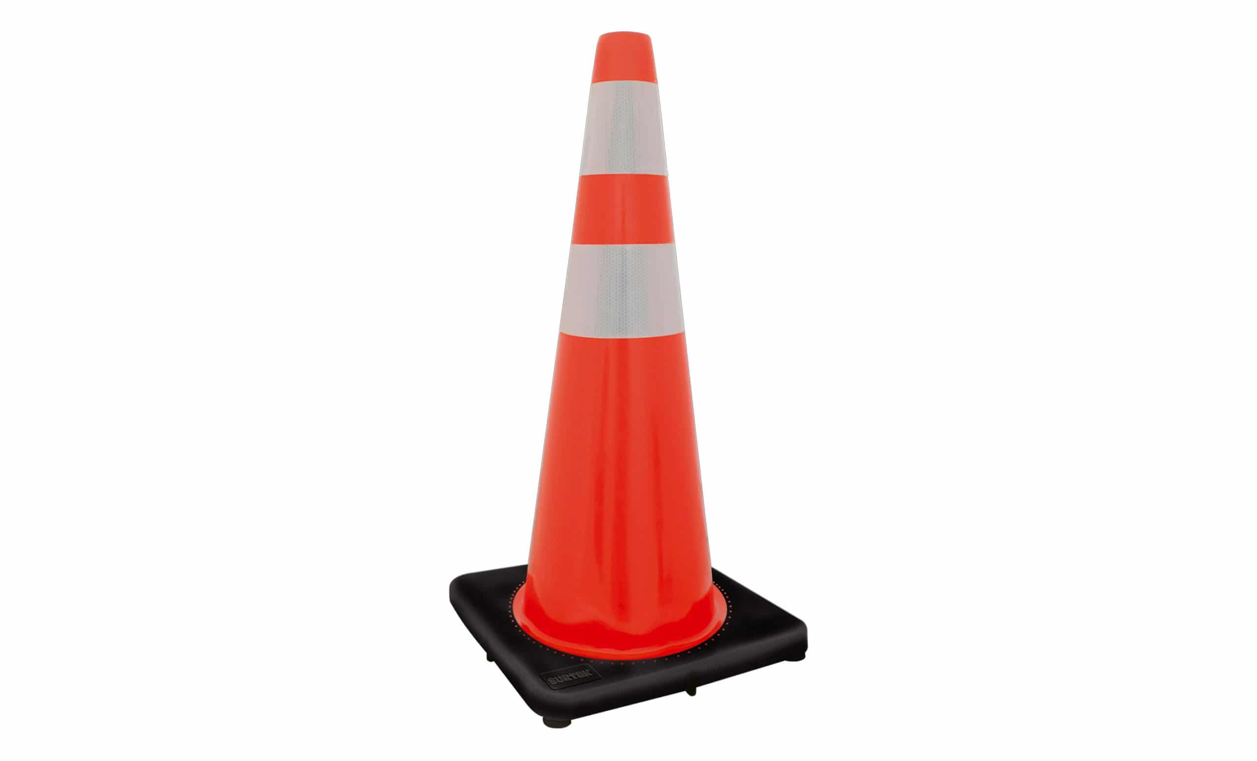 Cono de precaución con banda reflejante, 90 cm Surtek 137600